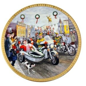 Harley-Davidson Holiday Traditions Plate Holiday Parade Limited Edition 2003